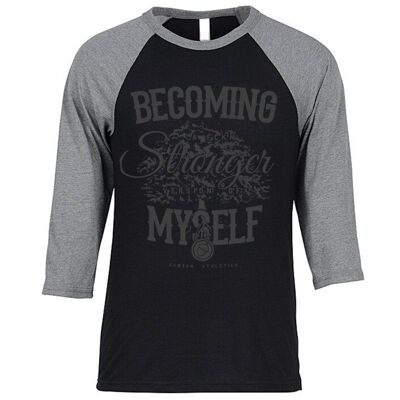 Becoming a Stronger Version of Myself Gym Baseball T-Shirt