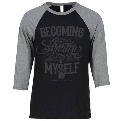 Eine stärkere Version von mir werden Gym Baseball T-Shirt