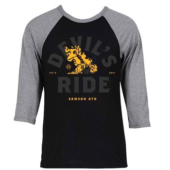 Devils Ride T-shirt baseball manches 1