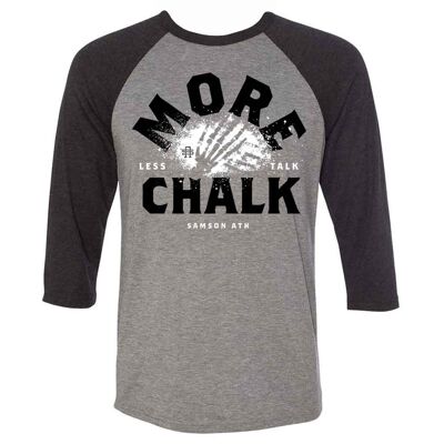 Moins de discussions, plus de craie T-shirt baseball manches