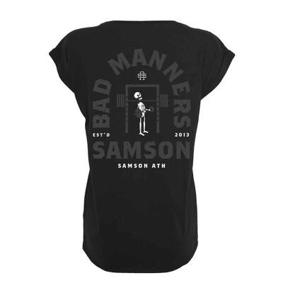 Bad Manners Ladies Shoulder T-Shirt