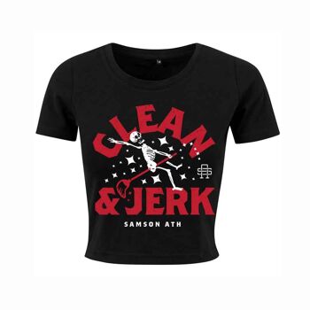 T-shirt court pour femmes Clean and Jerk