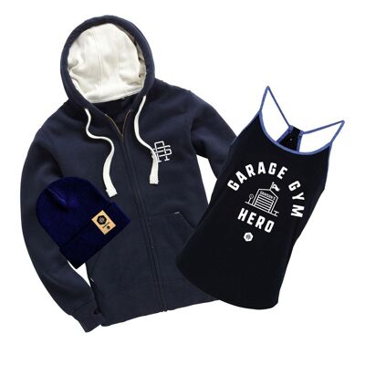 Ensemble gilet de yoga et sweat à capuche Garage Gym Hero pour femmes