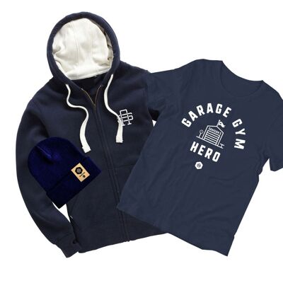 Garage Gym Hero T-Shirt & Hoodie-Bundle