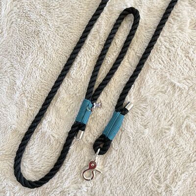 HOKKAIDO TWIST LEAD - BLACK & TEAL