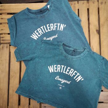T-shirt court délavé à l'acide Wertlerftn' 3