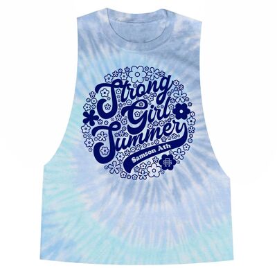 Strong Girl Sommer Tie Dye Damen Tanktop