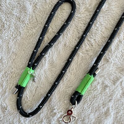 HOKKAIDO REFLECTIVE LEAD - BLACK & FLUO GREEN