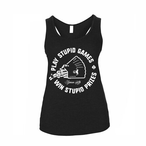 Play Stupid Games, Win Stupid Prizes Ladies Gym Vest