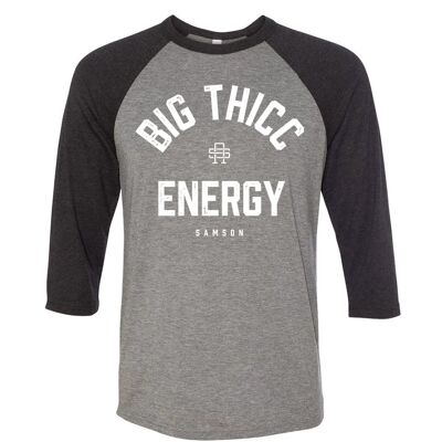 Big Thicc Energy camiseta de béisbol