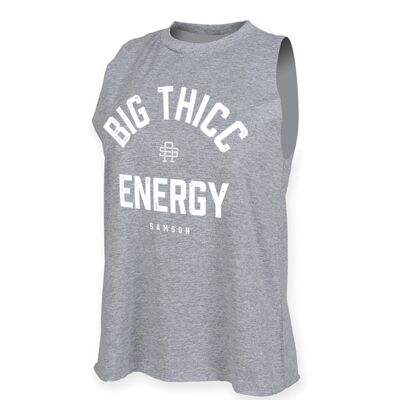 Camiseta sin mangas de gimnasio para mujer Big Thicc Energy