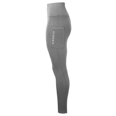 Nahtlose, hoch taillierte, gerippte Damenleggings