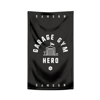 Drapeaux contre l'adversité - Garage Gym Hero 1