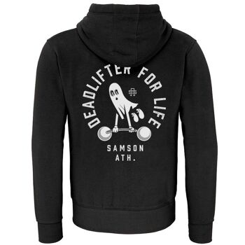 Sweat à capuche Deadlifter for Life Gym avec fermeture éclair 1