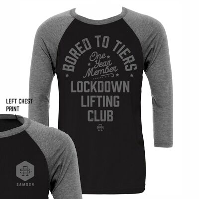 Lockdown Lifting Club One-Year Anniversary camiseta de béisbol