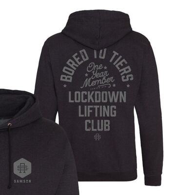 Lockdown Lifting Club Fitness-Hoodie zum einjährigen Jubiläum