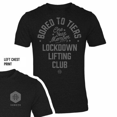 Lockdown Lifting Club T-Shirt zum einjährigen Jubiläum