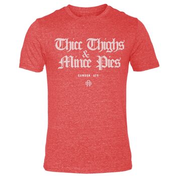 Thicc Cuisses & Mince Pies - T-shirt Gym de Noël 1