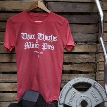 Thicc Cuisses & Mince Pies - T-shirt Gym de Noël 3