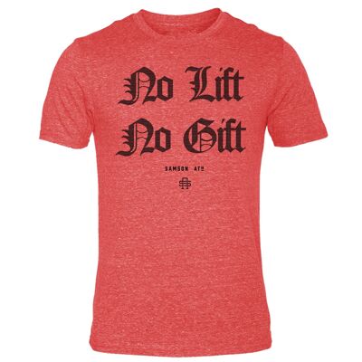 No Lift No Gift - Camiseta de gimnasio navideña