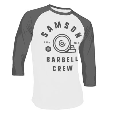 Samson Barbell Crew - Maglietta da baseball