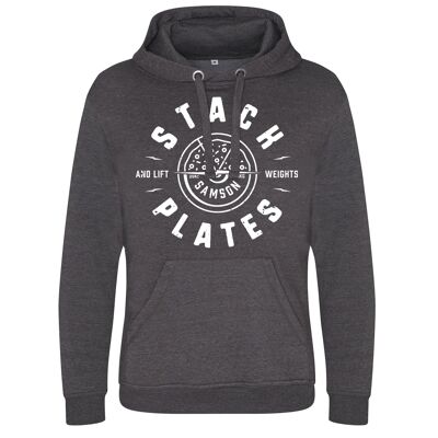 Platten stapeln und Gewichte heben Hoodie