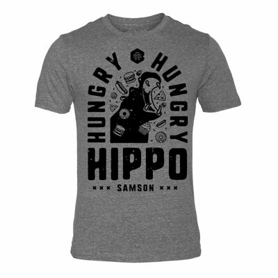 Hipopótamo hambriento - Camiseta Triblend