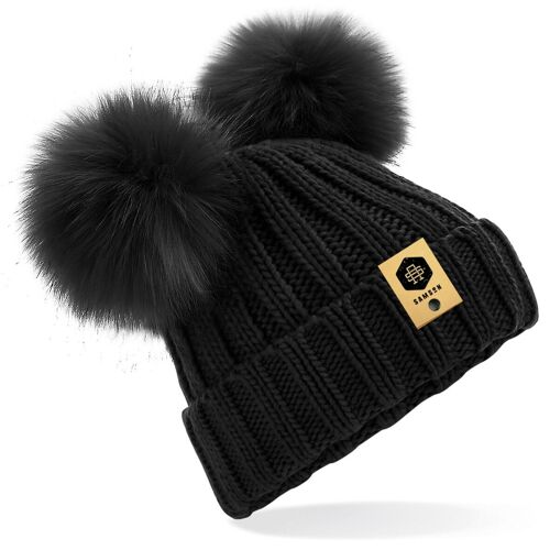 Double POM POM - Black