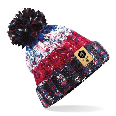 Bonnet Rayé Pom-Pom - Black Jack