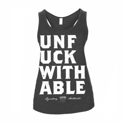 UNFICKWITHABLE - DAMEN TRIBLEND TANK