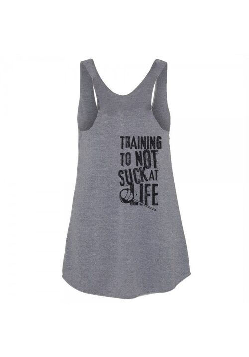 Training to not suck - ladies triblend tank