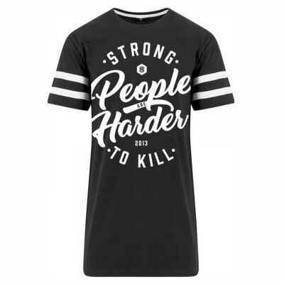 Strong people are harder to kill 2.0 - stripe tee