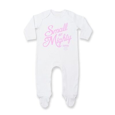 Small but mighty - sleep suit pink