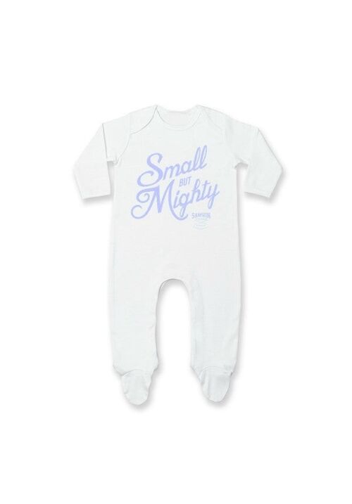 Small but mighty - sleep suit blue