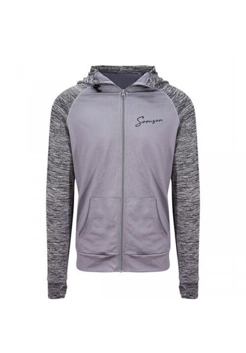 Signature performance zip hoodie - grey