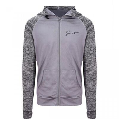 Signature performance zip hoodie - grey