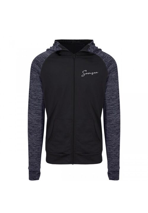 Signature performance zip hoodie - black