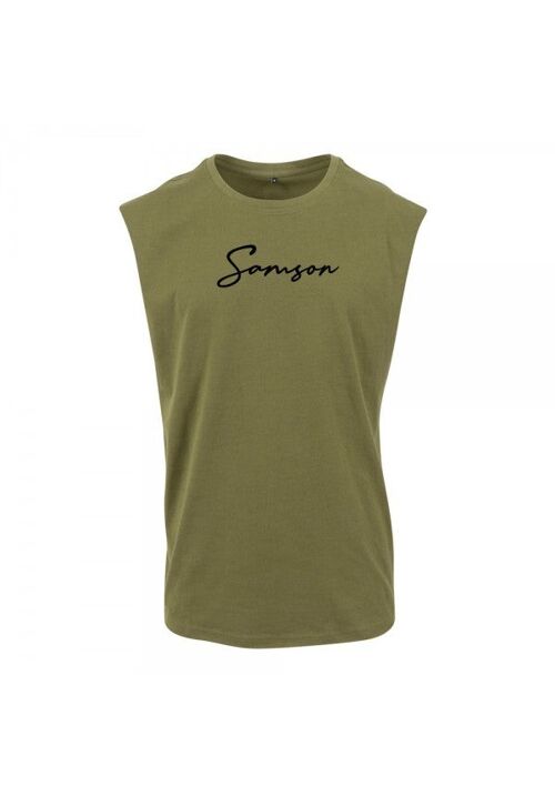 Signature - sleeveless tank olive