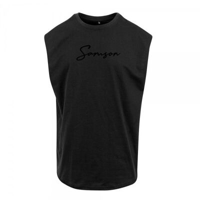 Signature - sleeveless tank black