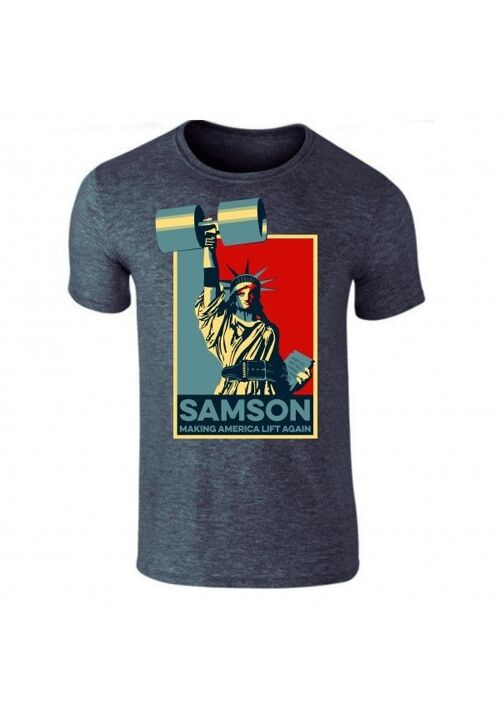 Samson making america lift again - t-shirt