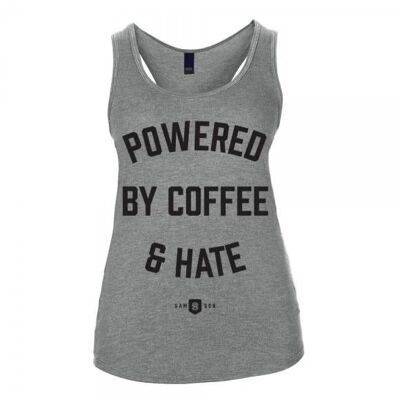 POWERED BY COFFEE AND HATE - LADIES TANK