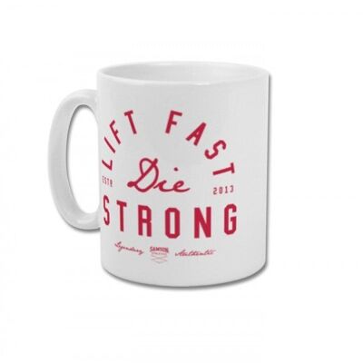 Lift fast die strong mug