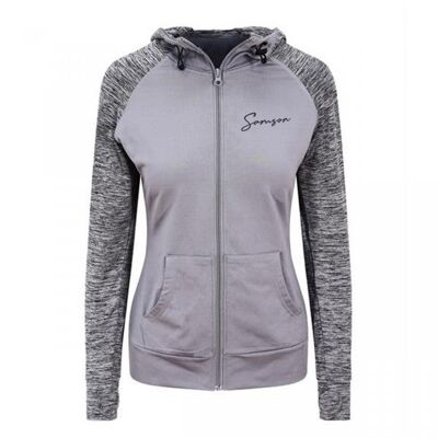 Ladies signature zip hoodie - grey