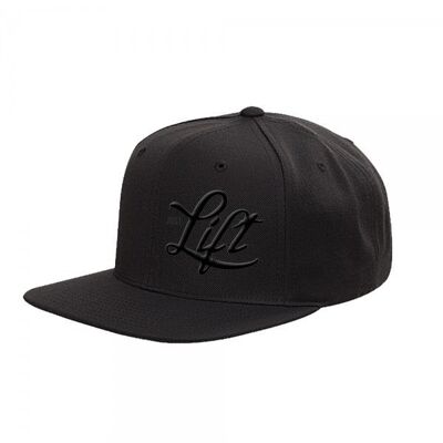 JUST LIFT - SNAPBACK NOIR SUR NOIR