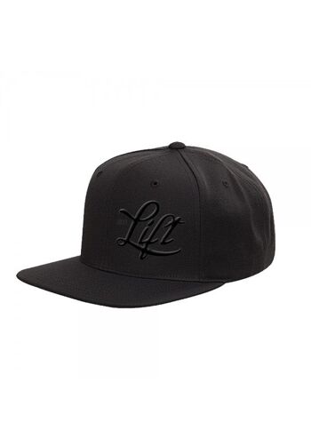 JUST LIFT - SNAPBACK NOIR SUR NOIR