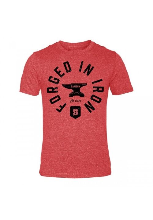 Forged in iron - triblend tee