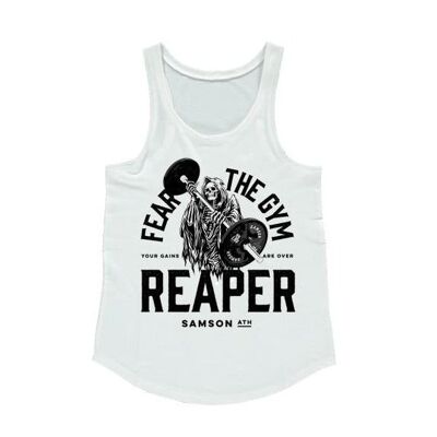 FEAR THE GYM REAPER - CANOTTA DA CORSA DA DONNA