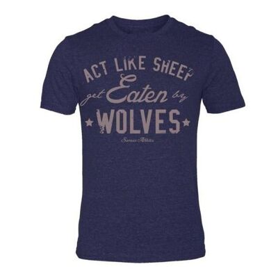 CAMISETA EATEN BY WOLVES TRIBLEND - AZUL