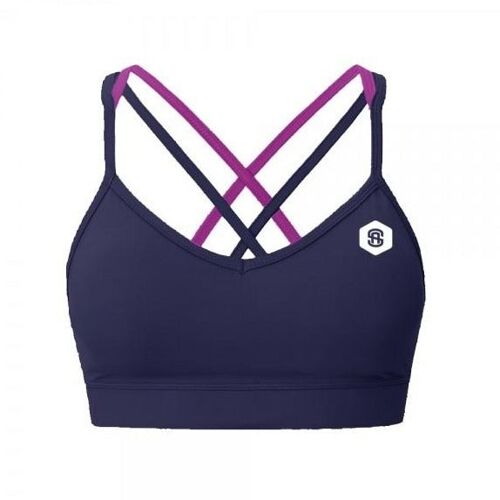 Delilah strappy gym bra - navy