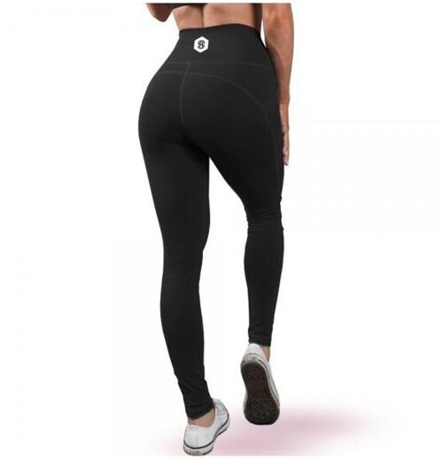 Delilah high waisted gym leggings - black